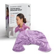 Sharper Image® Hot & Cold Herbal Aromatherapy Soothing Neck & Shoulder Plush Wrap Pad, Lavender