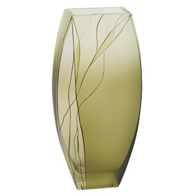 Badash Crystal Evergreen 12.5 Vase Green