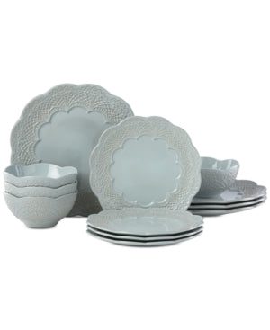 Lenox Chelse Muse Scallop 12-Pc. Dinnerware Set, Service for 4
