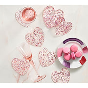 Set of 6 Sweetheart Coasters - Kim Seybert - Pink