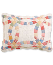 Charter Club Wedding Ring Artisan Sham, Standard, Created for Macy's - White Multi