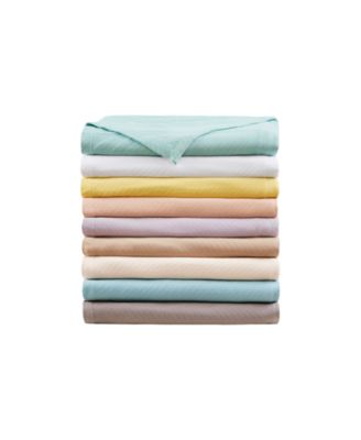 Madison Park Liquid Cotton Twin Blanket Linen Twin