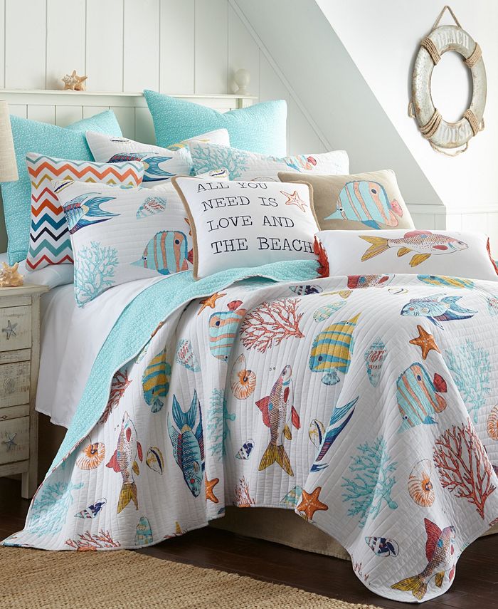 Levtex Barrier Reef 2-Pc. Quilt Set, Twin - Blue - Twin