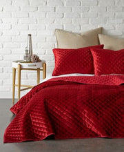 Levtex Levtex Red Velvet Quilted Diam Red Twin