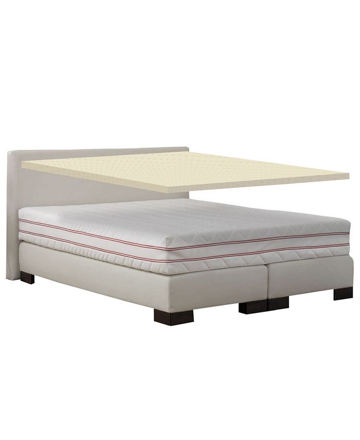 Payton High Density 1" Foam Mattress Topper, Full - Tan/Beige - Full