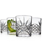 Godinger Acrylic Set of 4 Double Old Fa Clear