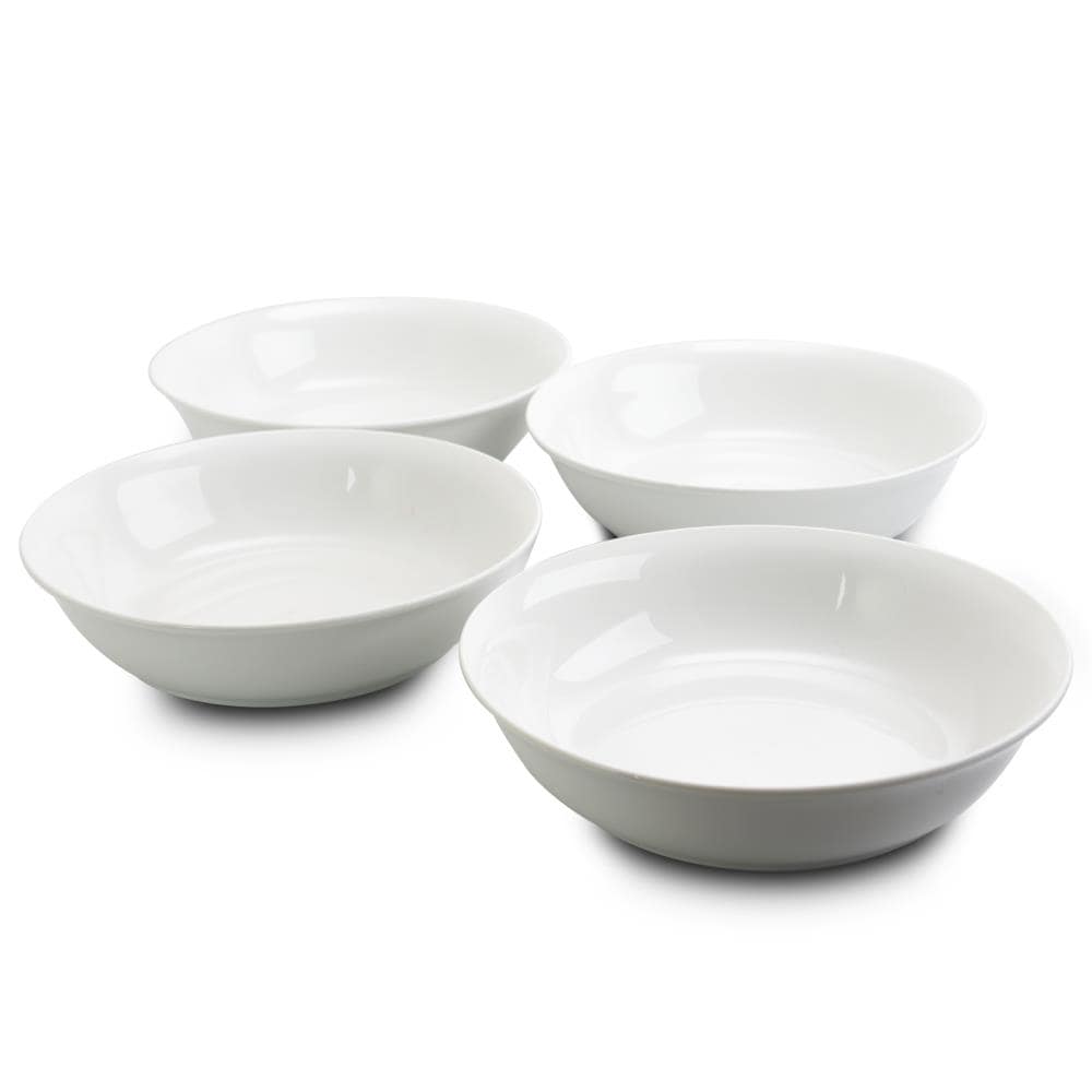 Gibson Home 4-Piece White Stoneware Dinnerware