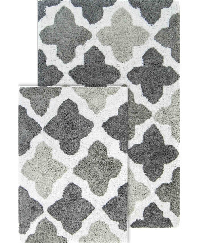 Chesapeake Alloy Bath Rug Set - Gray - Bath Rug Set