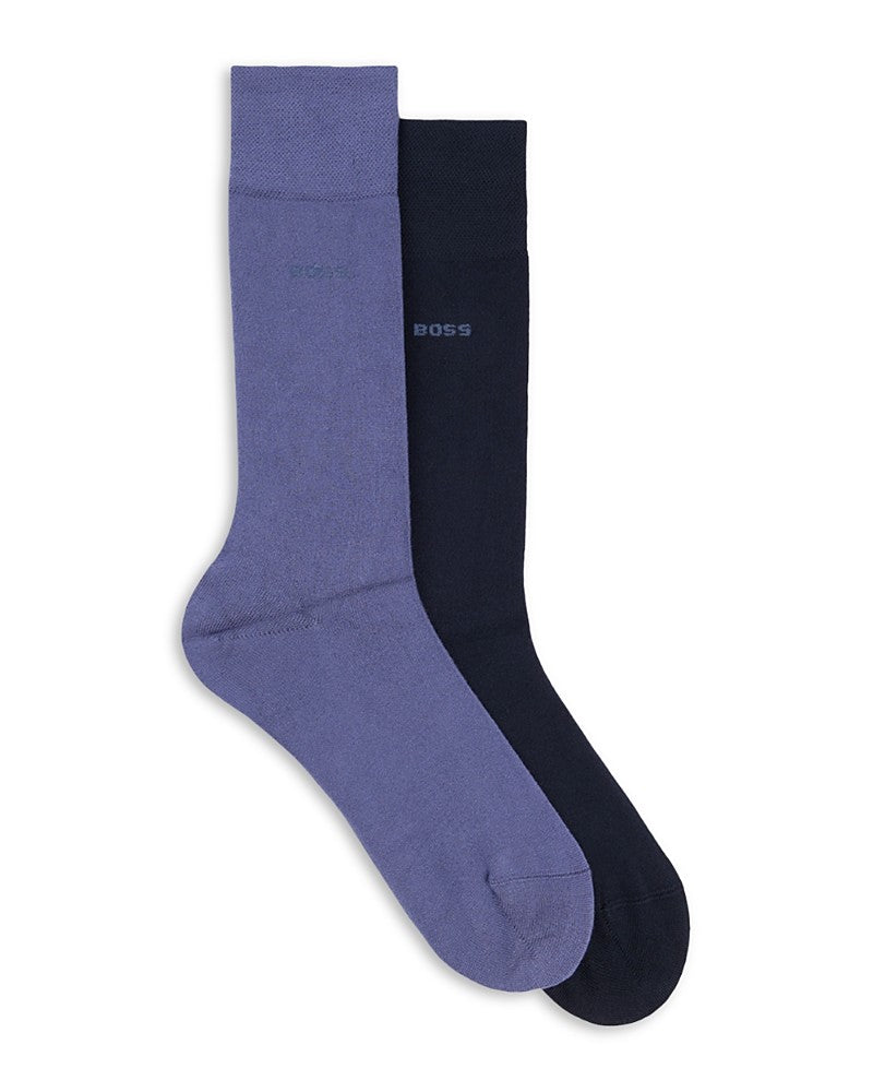 Boss - Two-pack of Regular-length Socks (size 7-13)