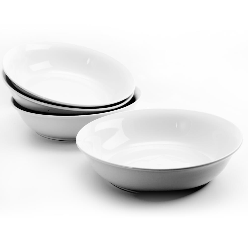 Gibson Home 4-Piece White Stoneware Dinnerware