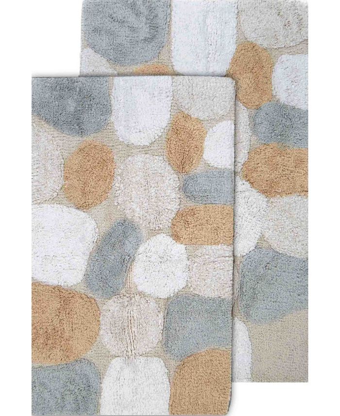 Chesapeake Pebbles 2 Piece Bath Rug Set - Blue