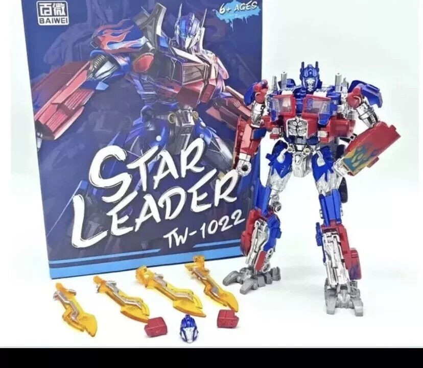 BAIWEI Transformation TW1022 Star Leader Commander Prime Action Figure NEW - Open Box