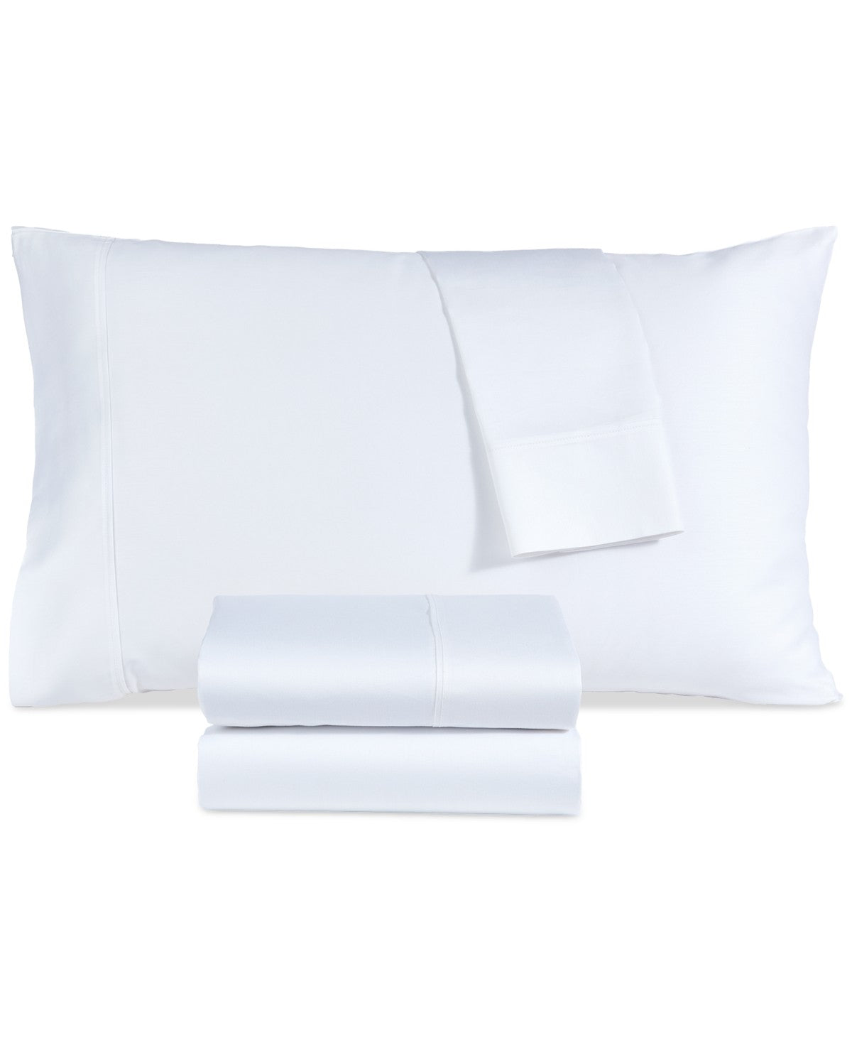 Fairfield Square 800-Thread Count Triblend 4-Pc. Sheet Set, King - White