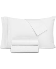 Everyday Home Trident 300 Thread Count 100% Cotton 4-Pc. Sheet Set, Queen - White