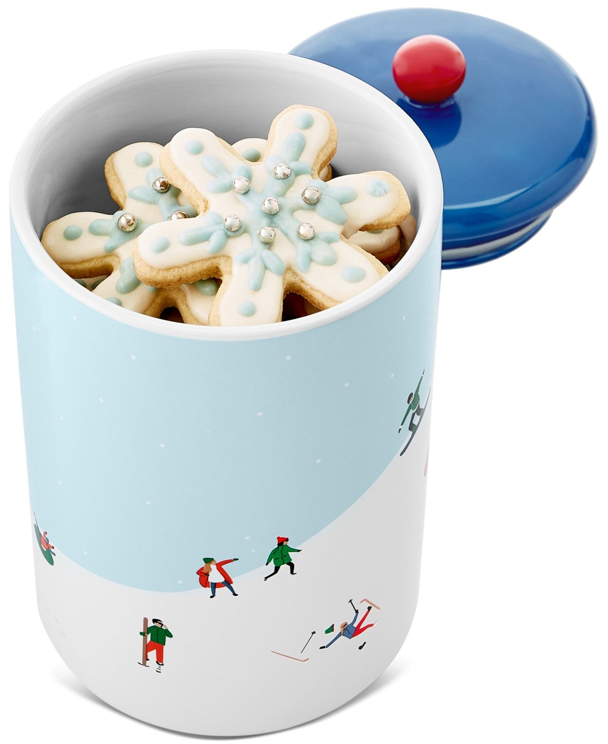 The Cellar Skiing Graphic Stoneware Treat Jar