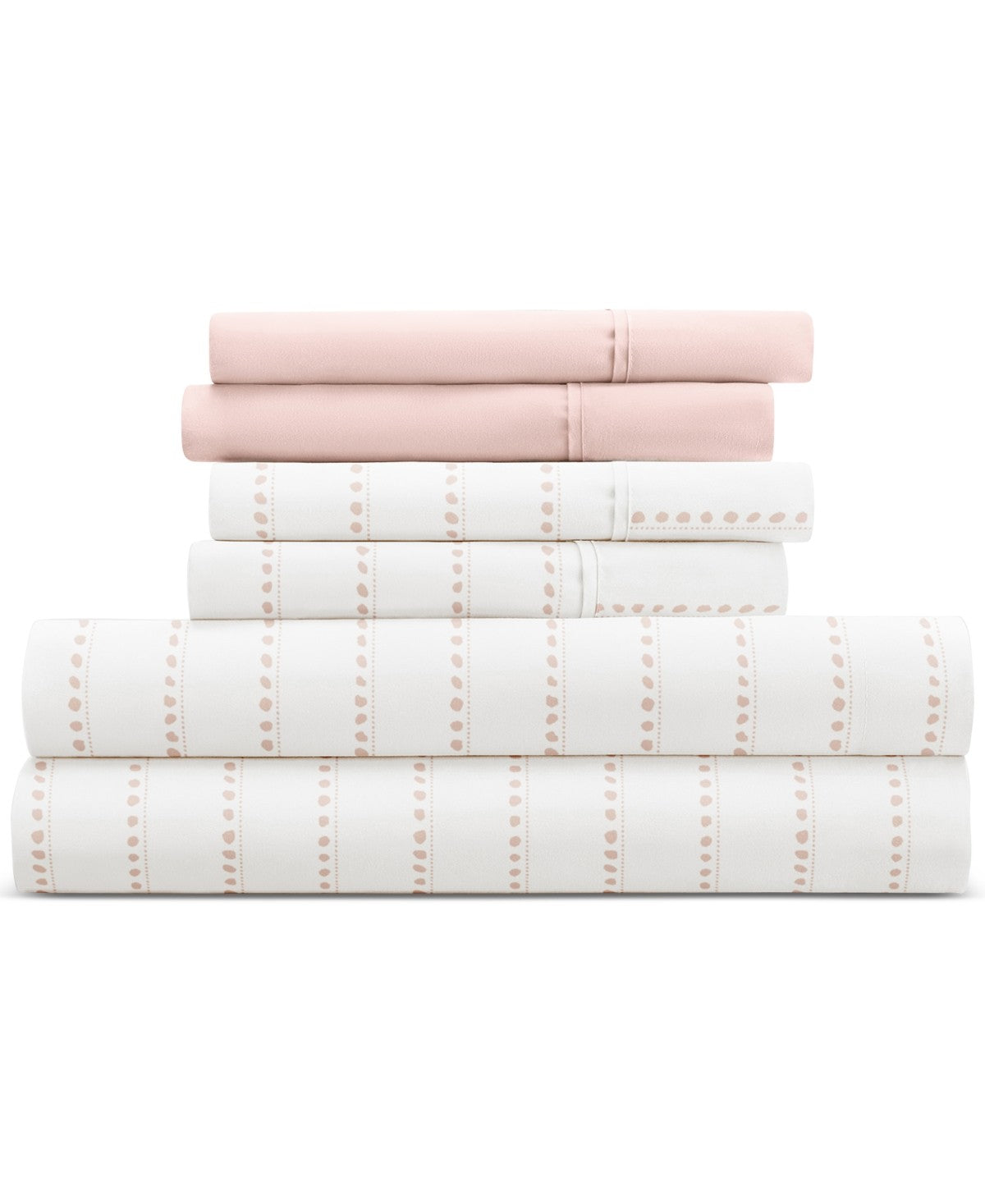 Kaycie Gray Microfiber 4-Pc. Sheet Set, Twin Xl - Dotted Line Bundle