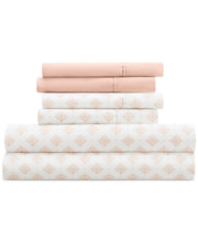 Kaycie Gray Microfiber 6-Pc. Sheet Set, Full - Boho Star Burst Bundle