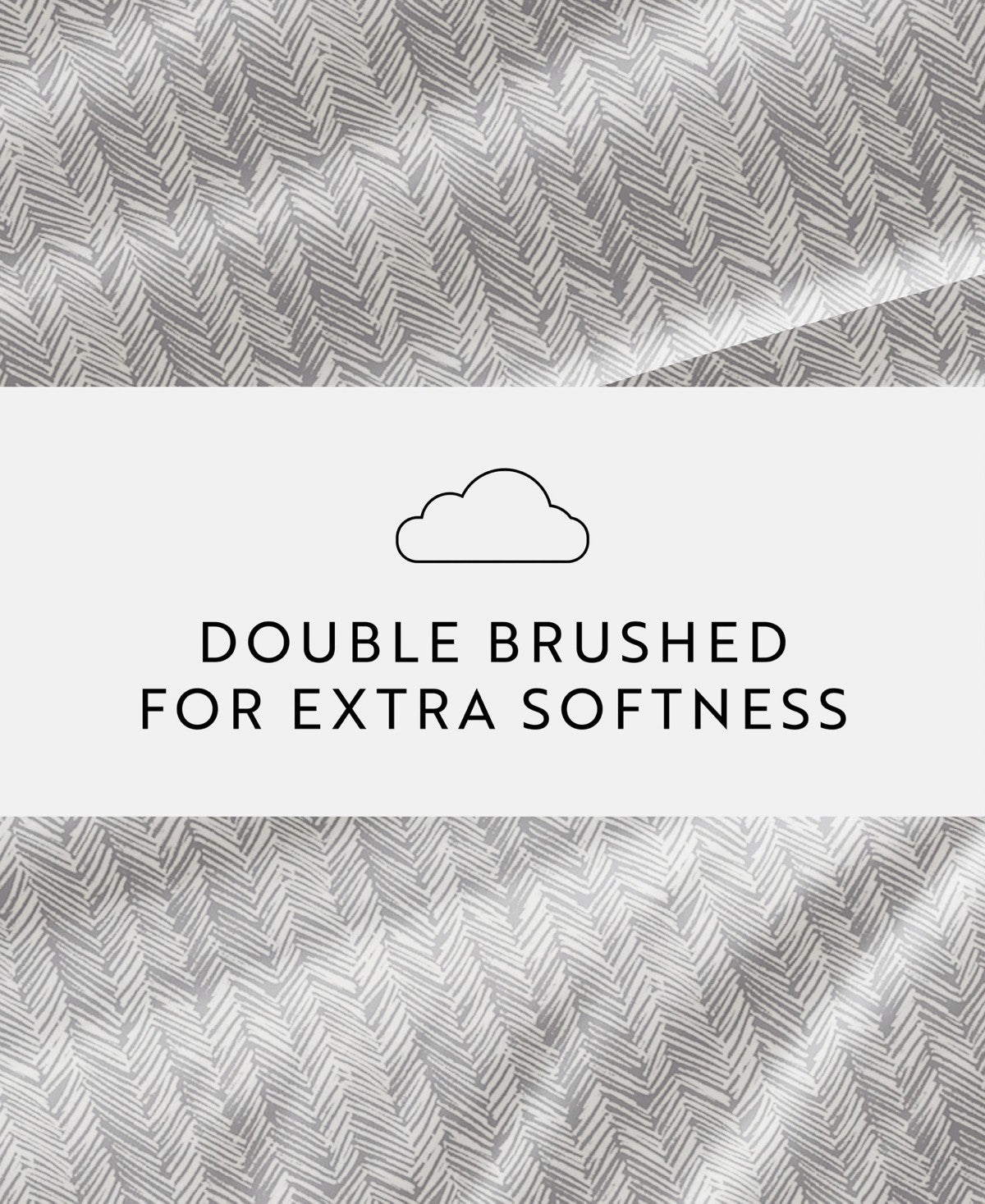 Kaycie Gray Microfiber 4-Pc. Sheet Set, Twin - Herringbone Bundle