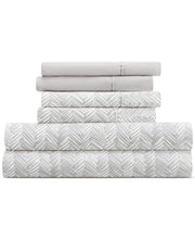 Kaycie Gray Microfiber 4-Pc. Sheet Set, Twin Xl - Herringbone Bundle