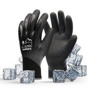 Waterproof Gloves for Men and Women  Freezer Gloves with Grip  Double Nitrile Dipped for Extreme Oil Repellent - Open Box