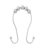 Kenney Beaded Roller Shower Curtain D Brushed Nickel Shower Curtain