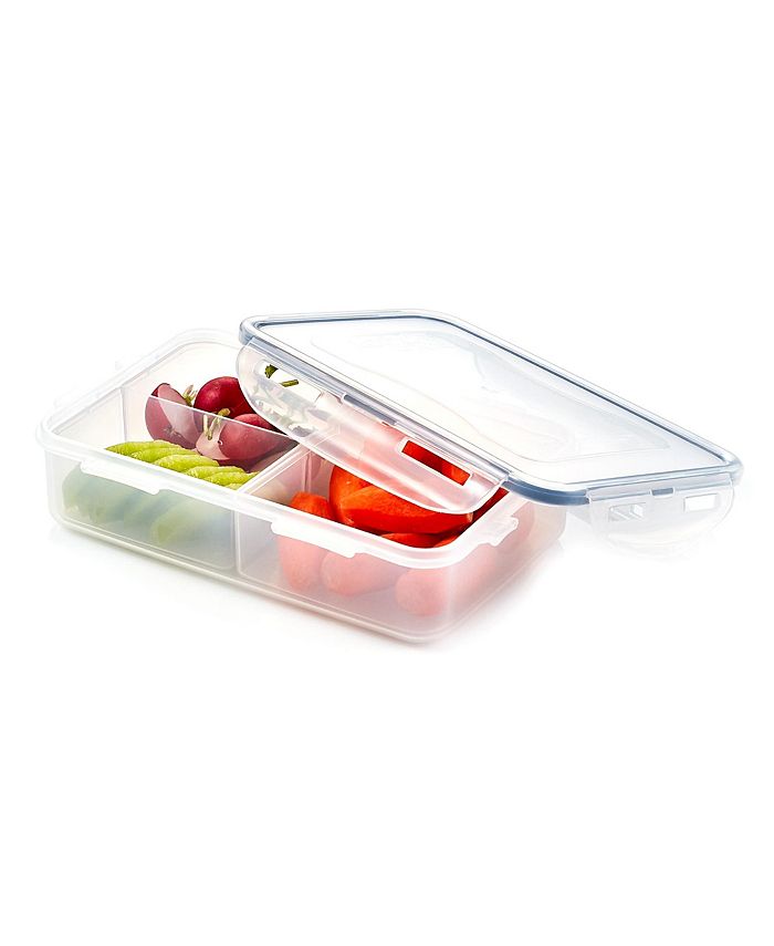 Lock n Lock Easy Essentials On the Go Divided Rectangular 27-Oz. Food Storage Container