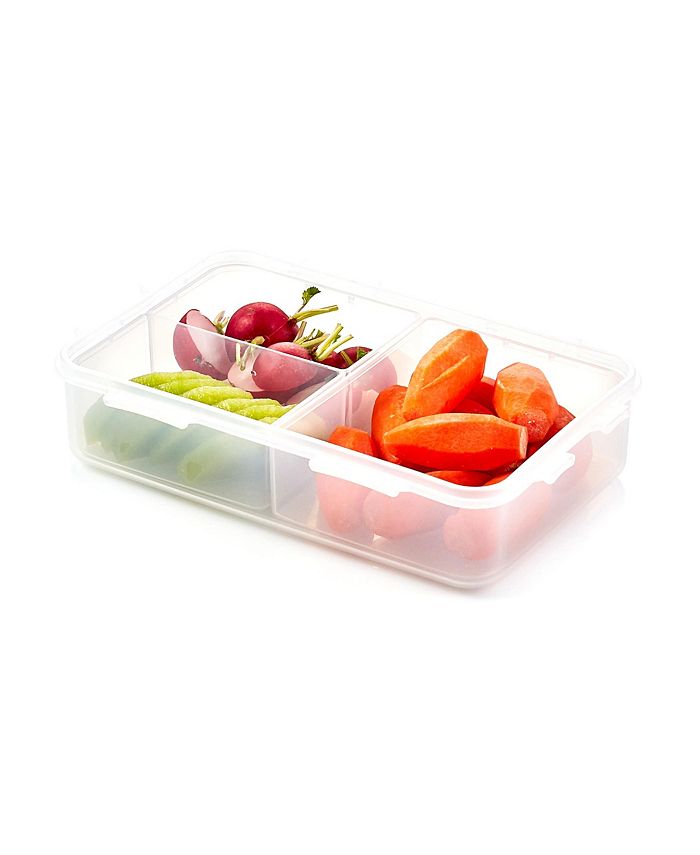 Lock n Lock Easy Essentials On the Go Divided Rectangular 27-Oz. Food Storage Container