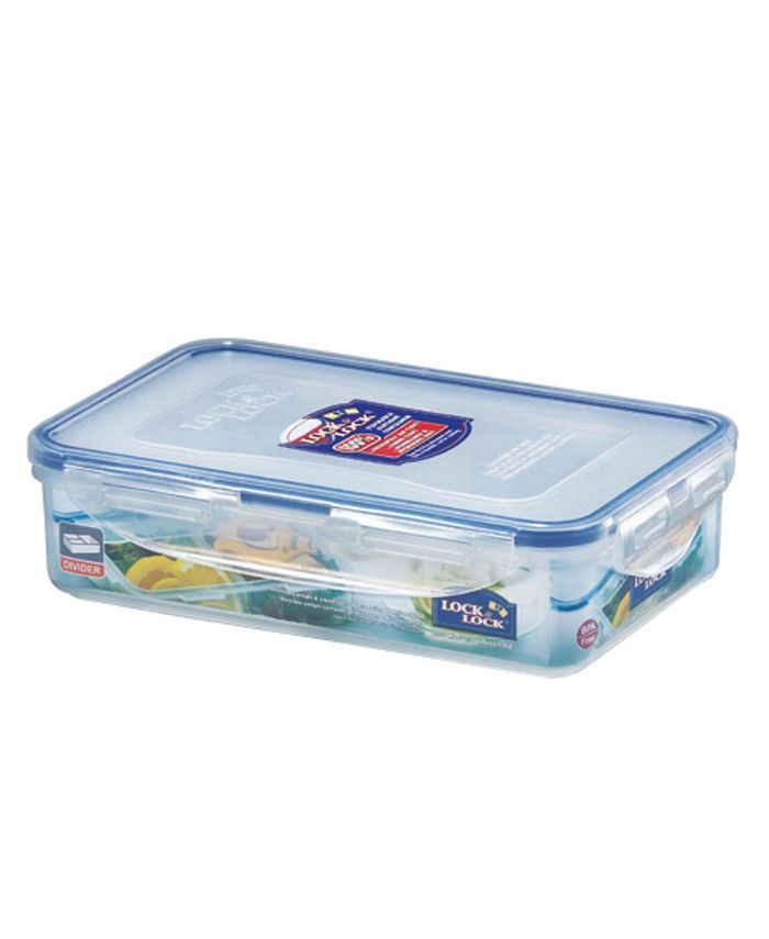 Lock n Lock Easy Essentials On the Go Divided Rectangular 27-Oz. Food Storage Container