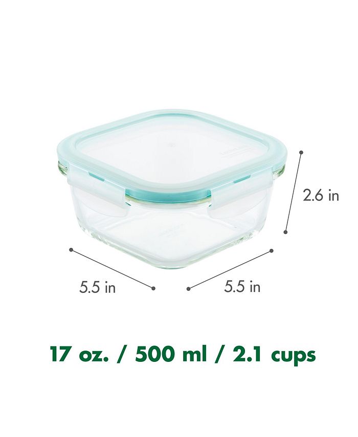 Lock n Lock Purely Better™ Glass 16-Oz. Square Food Storage Container