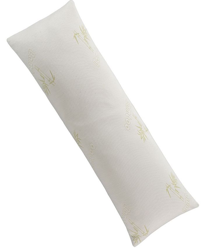 Cheer Collection Memory Foam Body Pillow, 19" x 54" - White - Body Pillow