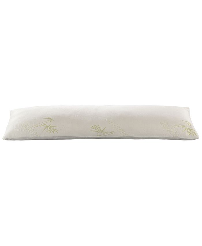 Cheer Collection Memory Foam Body Pillow, 19" x 54" - White - Body Pillow