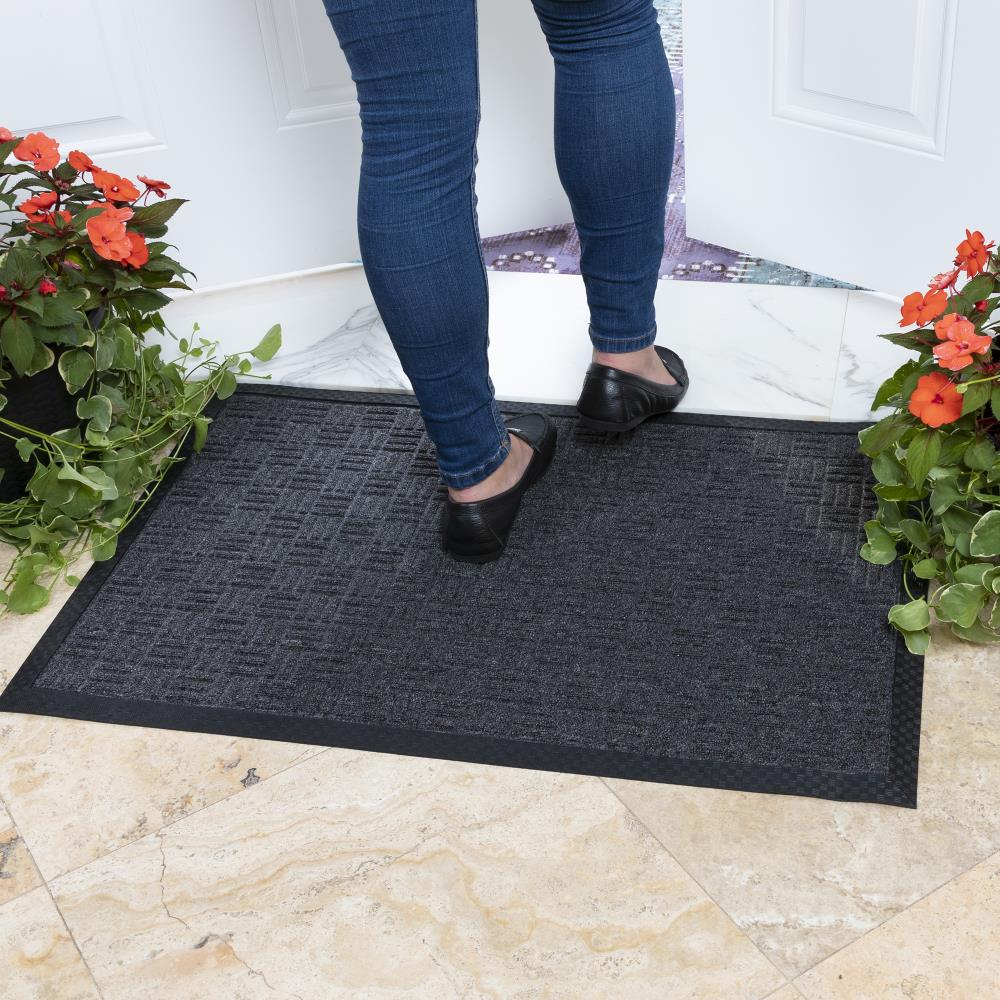 Ottomanson Doormat Charcoal Indoor Area Rug