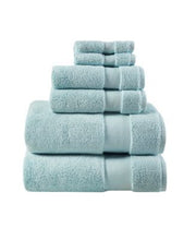 Madison Park Signature Splendor Cotton 6-Pc. Towel Se Blue Bath Towel Set