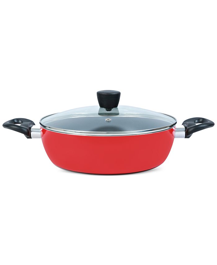 Tools of the Trade 3-Qt. Nonstick Everyday Pan & Lid - Red