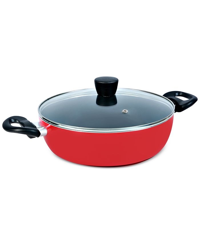 Tools of the Trade 3-Qt. Nonstick Everyday Pan & Lid - Red