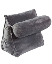 Cheer Collection Bolster Wedge Pillow - Gray - Bolster