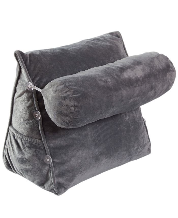 Cheer Collection Bolster Wedge Pillow - Gray - Bolster