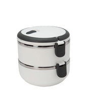 Kitchen Details 2 Tier Stainless Steel Insulated Lunch Box - White
