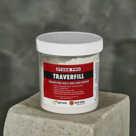 StonePro – Traverfill Light (1 Lb.) (For Repairing Holes in Travertine) - Open Box