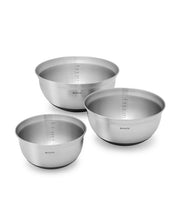 Brabantia Matte Steel 3-Pc. Mixing Bowl Matte Steel - Silver