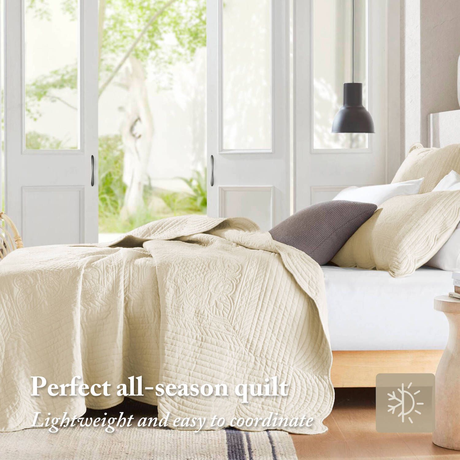 Madison Park Marino 3-Piece Quilt Set with Shams