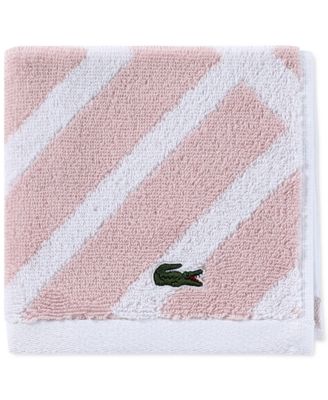 Lacoste Home Shadow Diamond Co Sand Washcloth