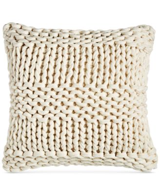 Oake Chunky Knit 18 x 18 Decorati Chianti Decorative Pillow