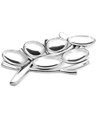 Nambe Nambe Tree of Life Seder Plate Silver