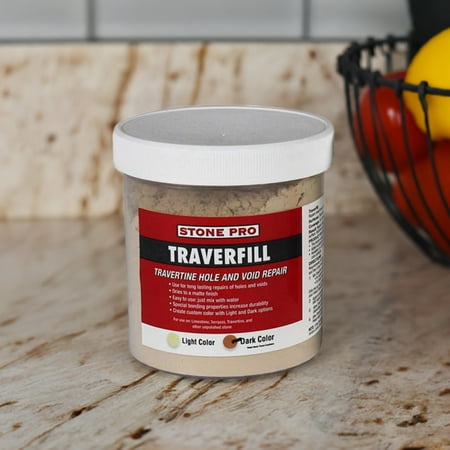 StonePro – Traverfill Light (1 Lb.) (For Repairing Holes in Travertine) - Open Box