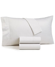 Charter Club Damask Designs 550 Thread Count Printed Cotton 4-Pc. Sheet Set, California King, Created for Macy's - Gray - California King