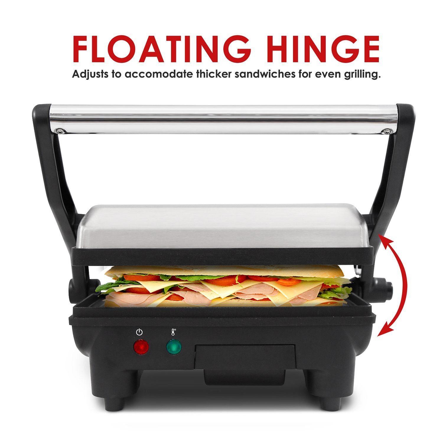 Elite Cuisine 3-in-1 Panini Press & Grill