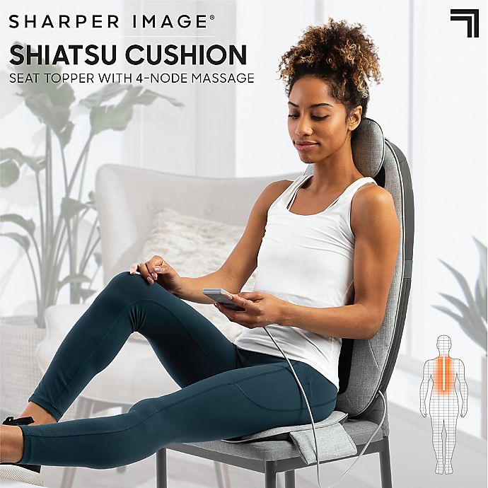 Sharper Image  4-Node Shiatsu Massager Seat Topper