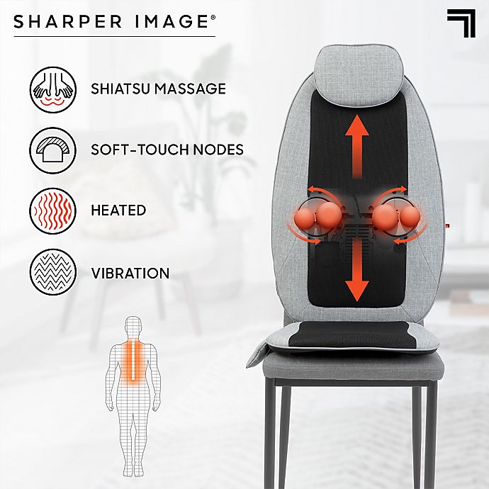 Sharper Image  4-Node Shiatsu Massager Seat Topper