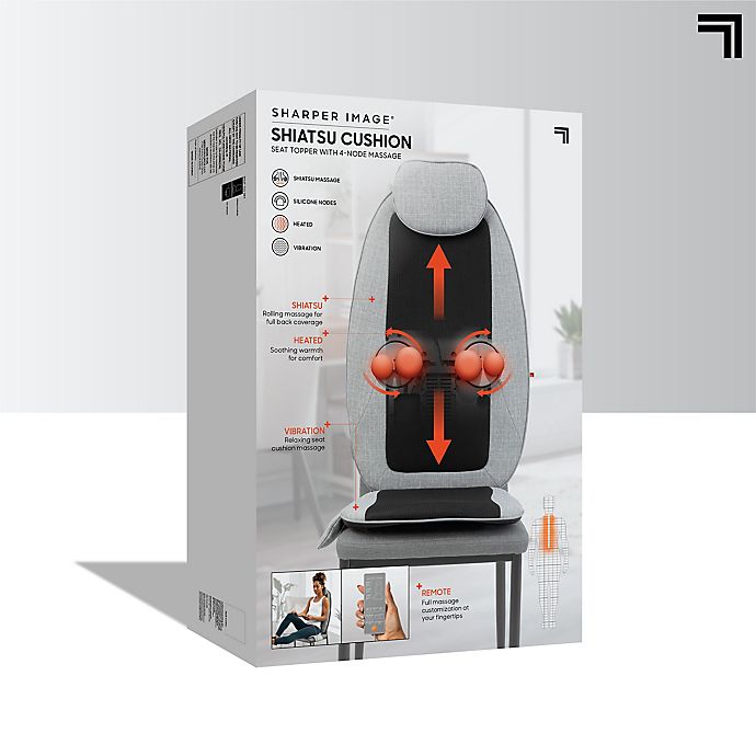 Sharper Image  4-Node Shiatsu Massager Seat Topper